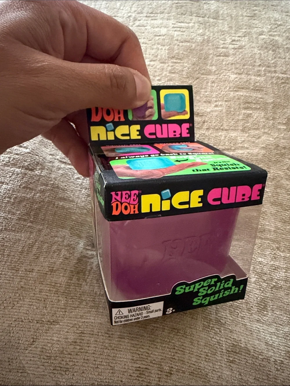 NeeDoh Nice Cube - Purple Squishy Cube